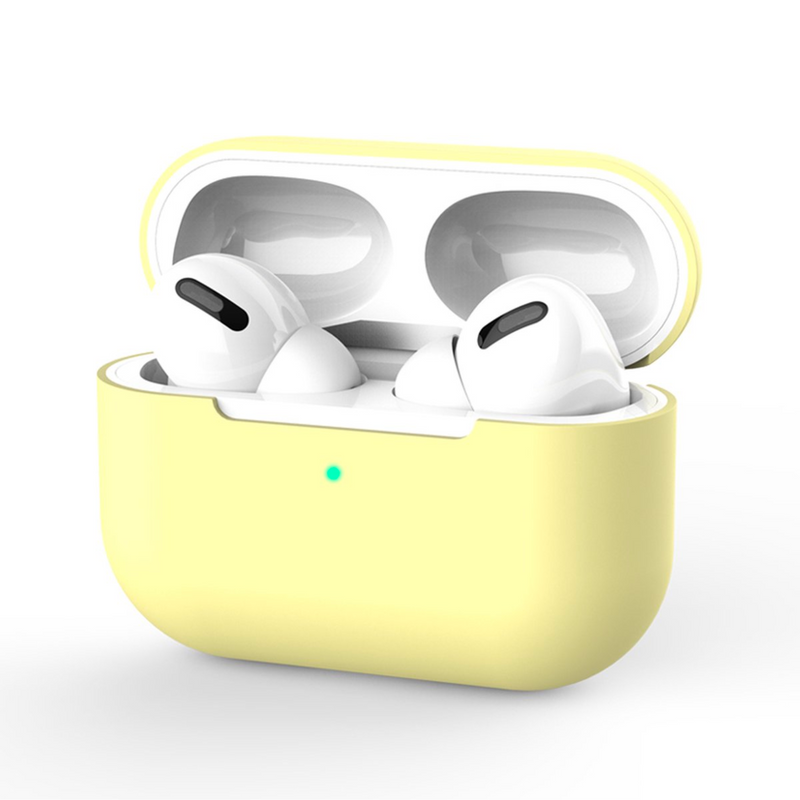 Siliconen Hoesje voor Airpods Pro - Geel