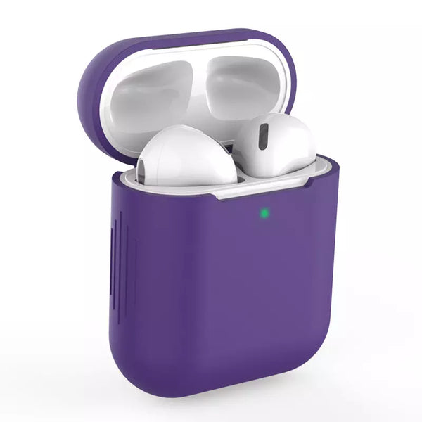 Siliconen Hoesje voor Airpods 1/2 - Donker Paars