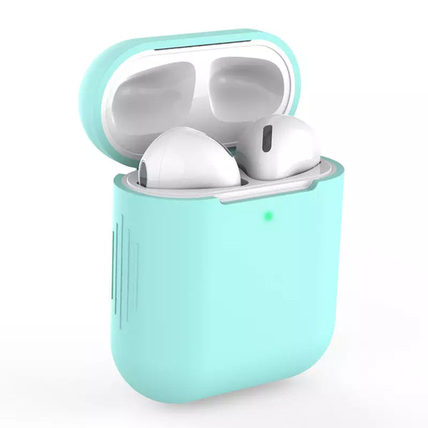 Siliconen Hoesje voor Airpods 1/2 - Licht Blauw