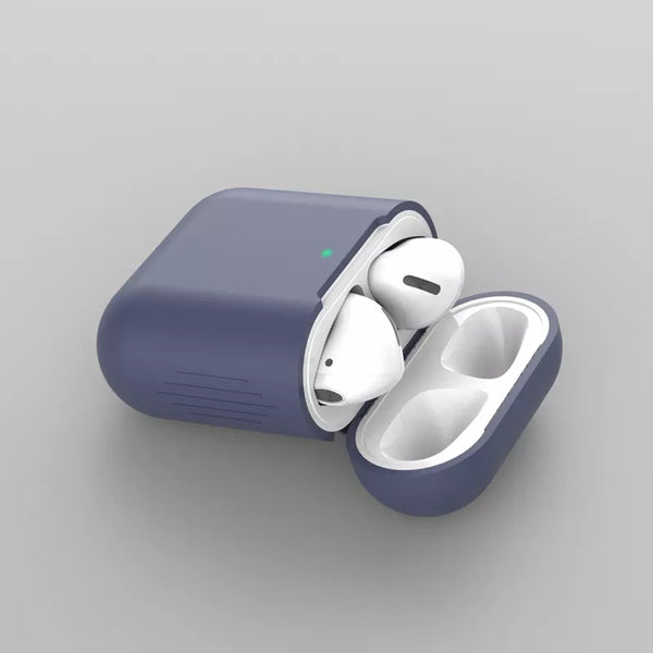 Siliconen Hoesje voor Airpods 1/2 - Donker Blauw