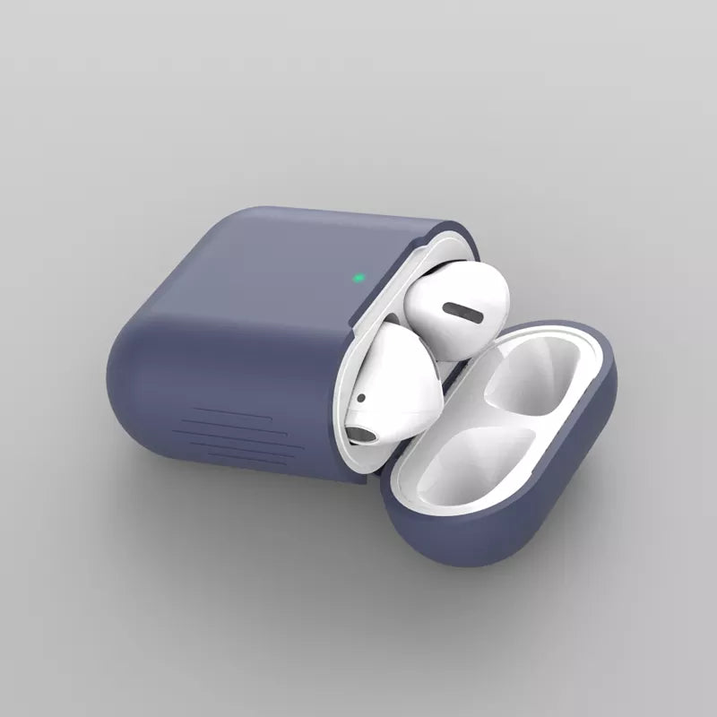 Siliconen Hoesje voor Airpods 1/2 - Donker Blauw