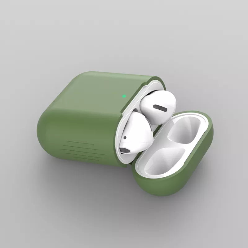 Siliconen Hoesje voor Airpods 1/2 - Donker Groen