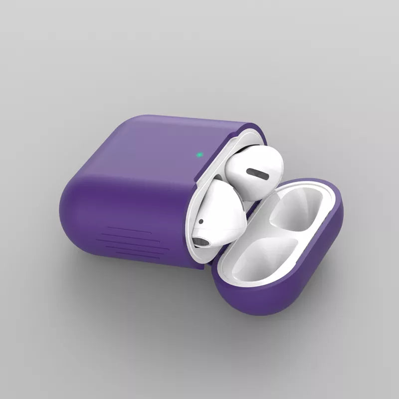 Siliconen Hoesje voor Airpods 1/2 - Donker Paars