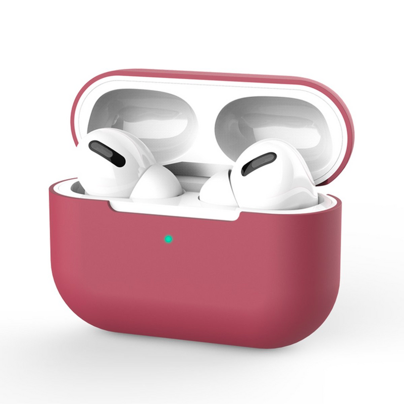 Siliconen Hoesje voor Airpods Pro - Bordeaux Rood