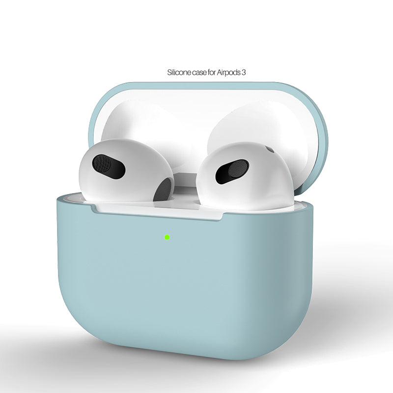 Siliconen Hoesje voor Airpods 3 - Licht Blauw