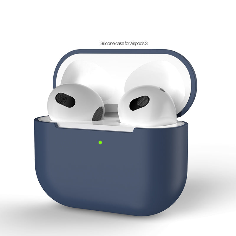 Siliconen Hoesje voor Airpods 3 - Donker Blauw