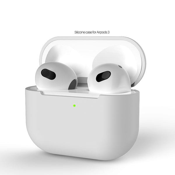 Siliconen Hoesje voor Airpods 3 - Wit