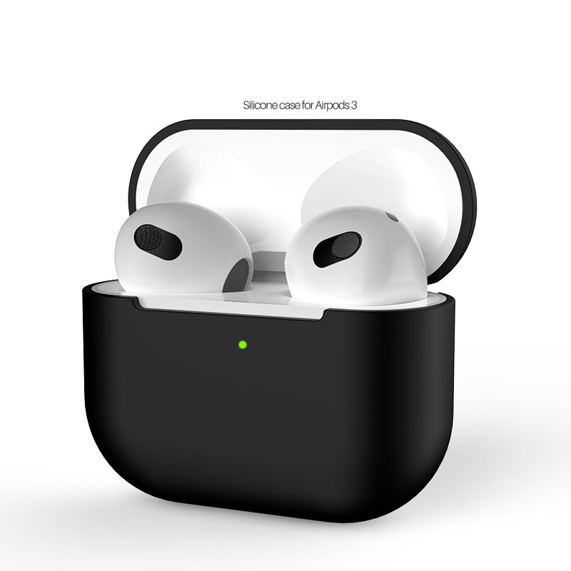 Siliconen Hoesje voor Airpods 3 - Zwart